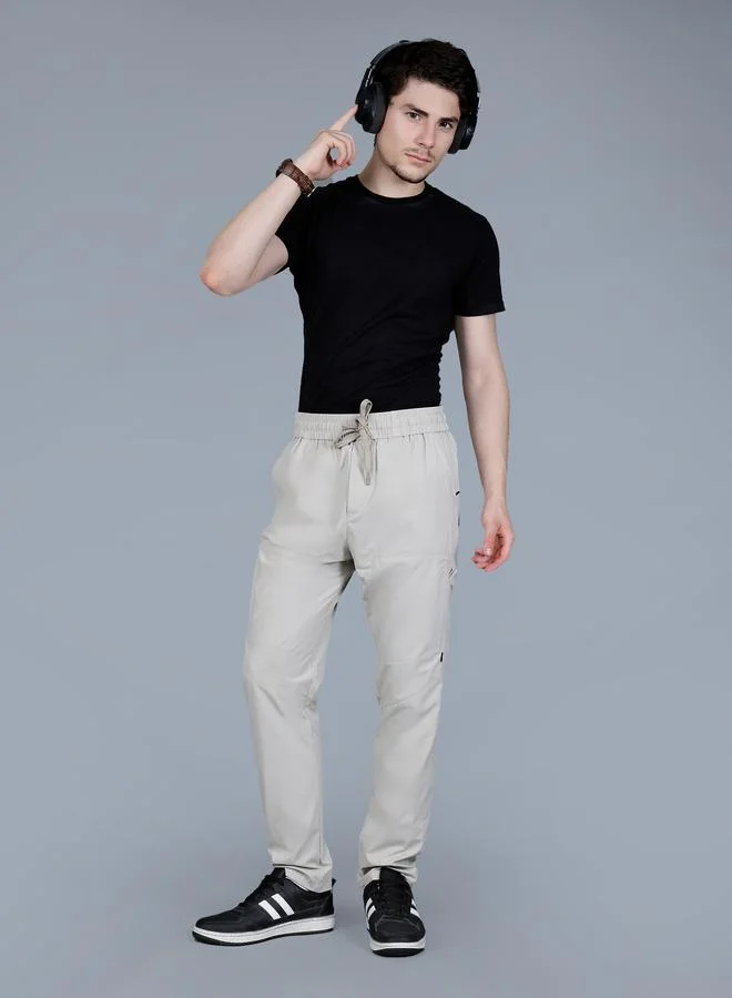 فورت كولينز بنطال رياضي رجالي سادة بتفاصيل جيب سحاب